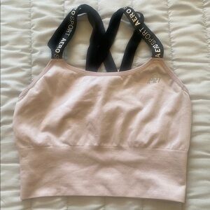 Aeropostale Blush Pink /Light Purple Sports Bra M